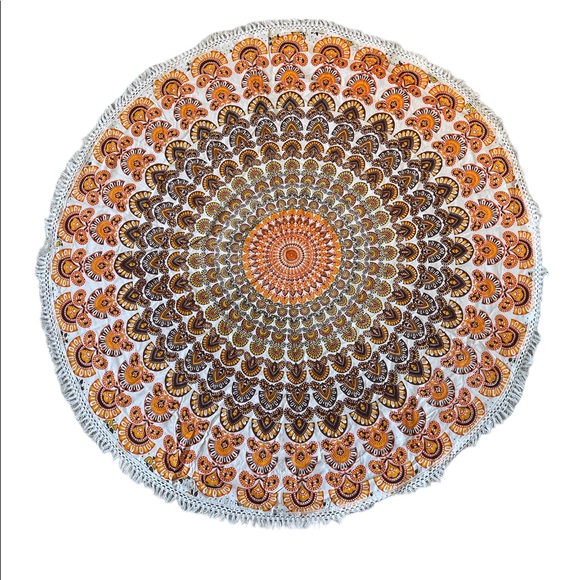 Orange Boho Tapestry - Picture 1 of 6